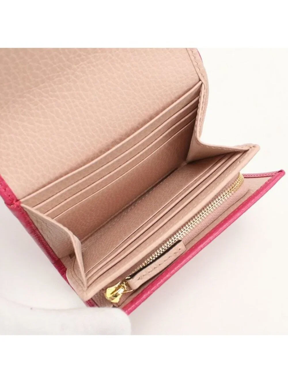 Gucci Compact Wallet Double Knot Bifold Leather - Picture 4 of 8